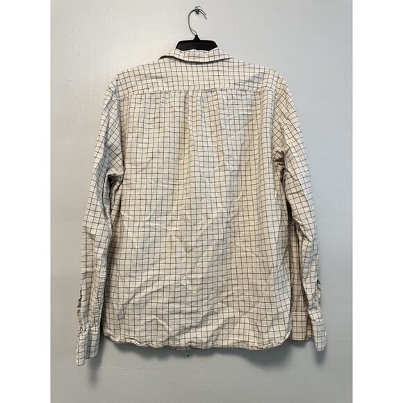 Madewell Perfect Fit Long Sleeve Windowpane Shirt Cotton Button Down L - Picture 7 of 7
